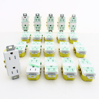 20 Hubbell White Tamper Resistant Decorator Receptacles 15A Earless RRD15SWTRM2