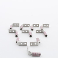 10 Hubbell Bonding Grounding Compression Lugs 90� 1/0 AWG 1/4" Hole 5/8" Spacing Pink #12 Die HGBL10D90 (Burndy YAZ252TC1490)