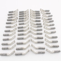 50 Hubbell Bonding Grounding Compression Lugs 45� 4 AWG 1/4"Hole Gray #8 Die HGBL04SF (Burndy YAZ4CTC1445)