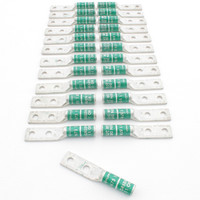 25 Hubbell Bonding Grounding Compression Lugs 1AWG 1/4" Holes 3/4" Spacing Green #11 Die HGBL01DA (Burndy YAZ1C-2TC14E2)