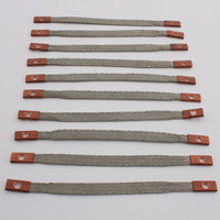 10 Hubbell 9" Braided Jumper Straps Grounding Bonding Cable 6AWG HGBBD9S10