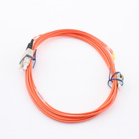 Hubbell Fiber Optic Patch Cord Plenum OM2 Cable Duplex MM LC-SC 3m DFPCLCSCD3MM