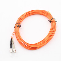 Hubbell Fiber Optic Patch Cord Plenum OM1 Cable Duplex MM LC-ST 10m DFPCLCSTC10MM