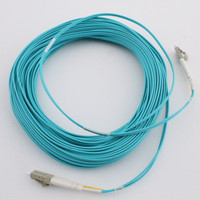 Hubbell Fiber Optic Patch Cord Plenum OM4 Duplex MM LC-LC 25m DFPCLCLCF25MM