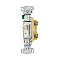 Hubbell RESIDENTIAL Lt Almond Single Pole Toggle Light Switch 15A Bulk RS115LAZ