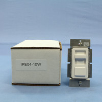Leviton White Unlighted Decora Light Dimmer Switch Electronic Low Voltage IPE04-10W