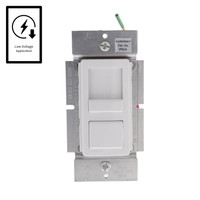 Leviton White Unlighted Decora Light Dimmer Switch Electronic Low Voltage IPE04-10W