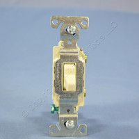 Cooper Ivory COMMERCIAL Quiet Toggle Wall Light Switch 20A 120/277V Bulk CS120V