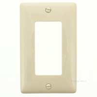 Hubbell Ivory Decorator GFCI Rocker Switch Cover Unbreakable Wallplate NP26I