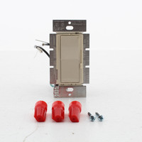 Hubbell Lt Almond Illuminated Preset Light Dimmer Switch 1-Pole 1000W RDV10PLA