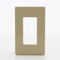 Hubbell Ivory SCREWLESS Snap-On 1-Gang Wallplate Decorator Rocker GFCI RCW1I
