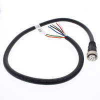 Hubbell Mini-Quick Cable Female Plug 6P7W Quick-Connect 16AWG 10A 3 Ft HCMS07103