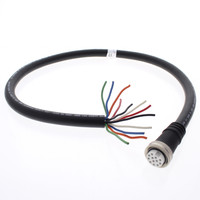 Hubbell Mini-Quick Cable Female Plug 6P7W Quick-Connect 16AWG 10A 3 Ft HCMS12103