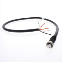 Hubbell Mini-Quick Cable Female Plug 4P5W Quick-Connect 16AWG 10A 3 Ft HCMS05103