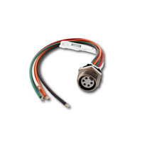 Hubbell MiniQuick Female Receptacle 4P5W Straight QuickConnect 16AWG HRMS05501