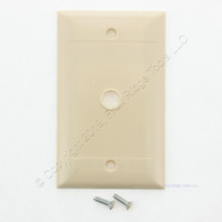 P&S P-Line Ivory Phone Cable Wallplate Box Mount Cover 13/32" Hole SP11-I