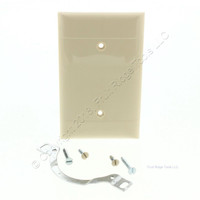 P&S P-Line Ivory UNBREAKABLE 1-Gang Blank Wallplate Cover Strap Mount RP14-I