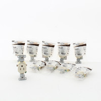 10 Hubbell Light Almond Single Receptacles Tamper Weather Resistant RR151LAWRTR