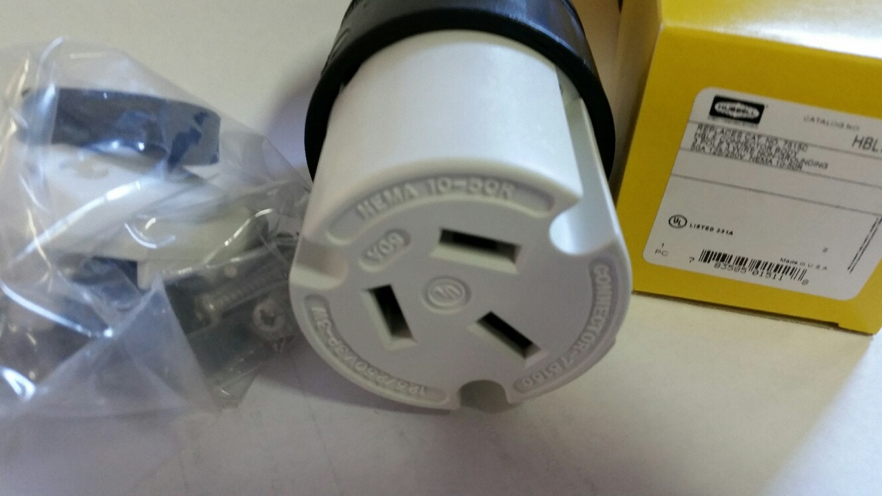 125/250V 50A BLADE CONNECTOR FEMALE HBL7515C HUBBELL SKU: STRAIGHT |
