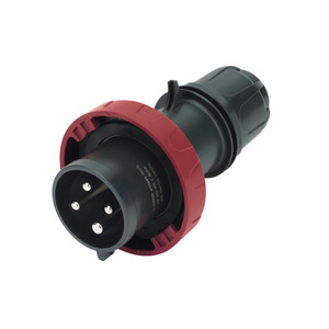 PDI/SCAME OPTIMA 20A watertight pin and sleeve plug, red housing