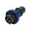 PDI/SCAME OPTIMA 30A watertight pin and sleeve plug, blue housing
