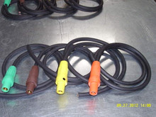 PIGTAILS - 10FT 2/0 SC CABLE 4 WIRE 300 AMP 480v W/ FEMALE HUBBELL SERIES 16 CAMLOCK DEVICES