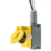 SR50 50A 125/250V Wall Receptacle, 50A 125/250V, PRE-WIRED