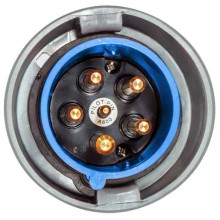 HBL3100B6WP 125A 220-240V Hubbell Male Flanged Inlet