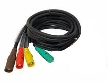 CAMLOCK PIGTAIL - 5FT PIGTAILS #2 CABLE W/ HUBBELL SERIES 16 MALE CAMLOCK WIRING DEVICES