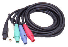CAMLOCK PIGTAILS - 5FT 5 WIRE 4/0  400 AMP 120/208V W/ FEMALE HUBBELL SERIES 16 CAMLOCK DEVICES