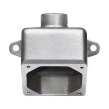 Eaton Crouse-Hinds series ARE back box, 20A/30A, One hub, Cast aluminum, 3/4"