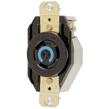 Hubbell HBL2320 20A 250VAC L6-30R Single Flush Twist Lock Receptacle