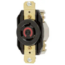 Hubbell HBL2430 20A 480V L16-20R 3 Phase single flush twist lock Receptacle