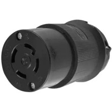 Hubbell HBL2713BK 30A 125/250V L14-30R Twist Lock Connector