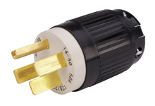 Reliance Controls Straight Backshell Cable Plug, NEMA 14-50P, 50A, 125/250 VAC