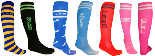 custom knee sock samples