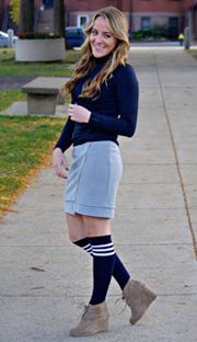 skirt with high socks