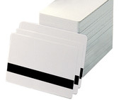 Blank White PVC Cards with HiCo Magnetic Stripe, CR80, 30 Mil*
