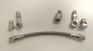 Subaru Turbocharger Braided Oil Feed Line Kit 