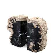 Eichholtz Opia Bookend - Petrified Wood - Set Of 2