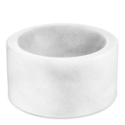 Eichholtz Conex Bowl - Honed White Marble