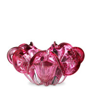 Eichholtz Triada Bowl - Pink Glass