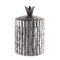 Eichholtz Bamboo Box - Round Antique Silver Plated