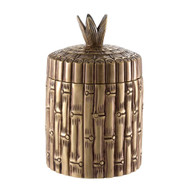 Eichholtz Bamboo Box - Round Vintage Brass