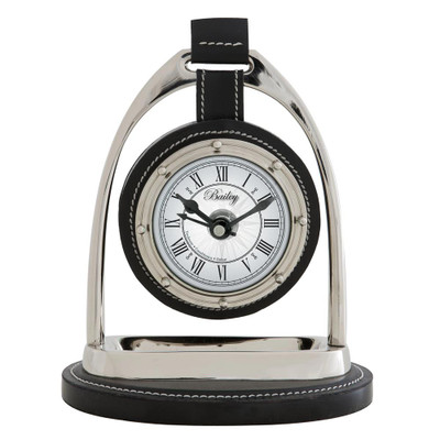 Eichholtz Bailey Clock - Equestrian Nickel
