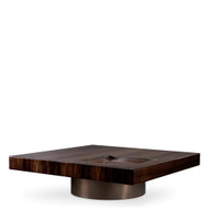 Eichholtz Otus Coffee Table - Square Eucalyptus Veneer Bronze