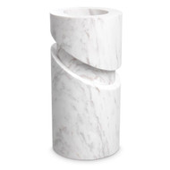 Eichholtz Angelica Object - Honed White Marble
