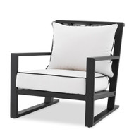 Eichholtz Como Outdoor Chair - Black Sunbrella Canvas