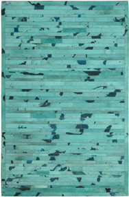 Turquoise Cow Hide Rug