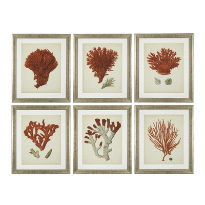 Eichholtz Ec258 Antique Red Corals Set Of 6 Print
